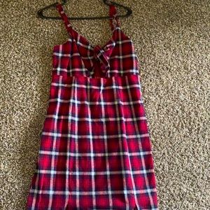 Le Lis size medium brand new plaid dress .